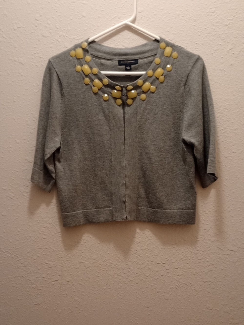 ✨ Banana Republic Embellished Neckline Cardigan – Size S